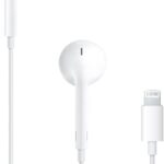 Apple EarPods Headphones with Lightning Connector, Wired Ear Buds for iPhone with Built-in Remote to Control Music, Phone Calls, and Volume